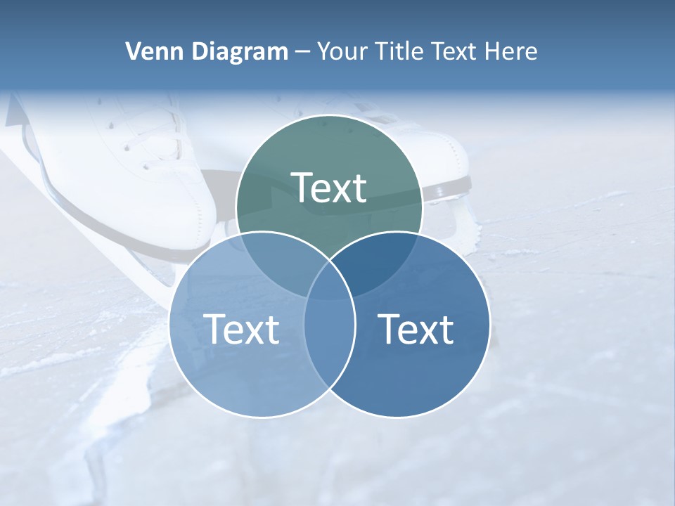 Skate Background Blue PowerPoint Template