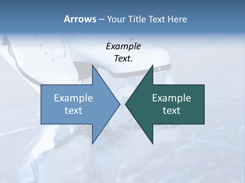 Skate Background Blue PowerPoint Template