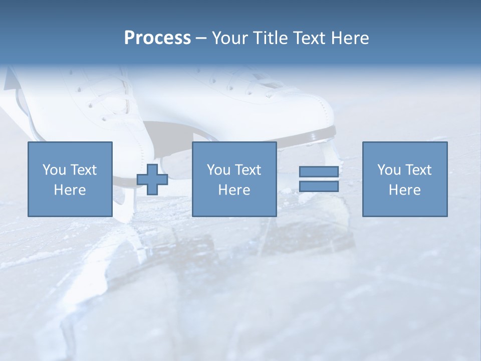 Skate Background Blue PowerPoint Template