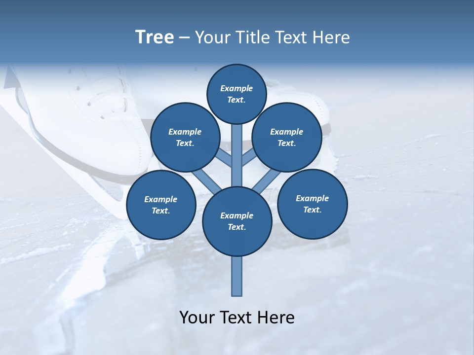 Skate Background Blue PowerPoint Template