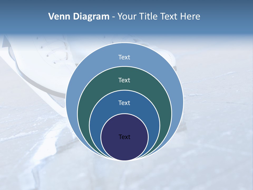 Skate Background Blue PowerPoint Template