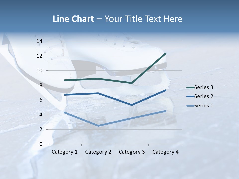 Skate Background Blue PowerPoint Template