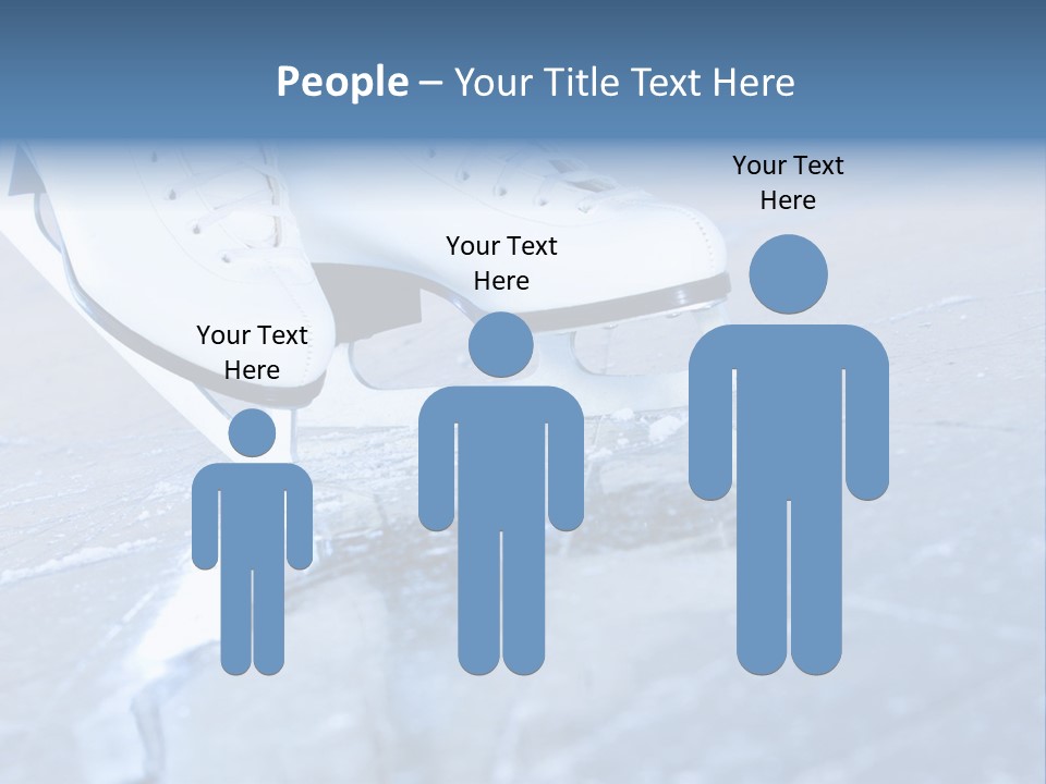 Skate Background Blue PowerPoint Template