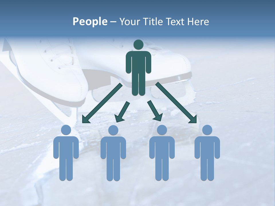 Skate Background Blue PowerPoint Template