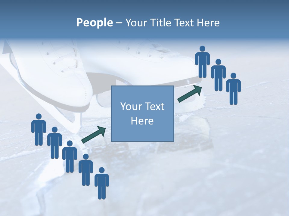 Skate Background Blue PowerPoint Template