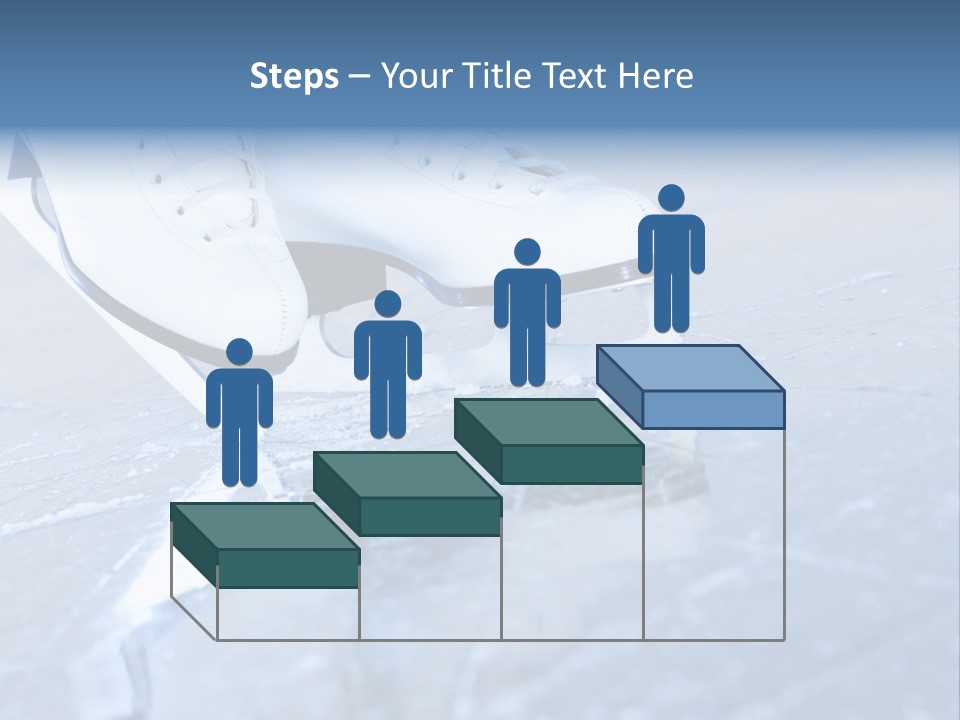 Skate Background Blue PowerPoint Template