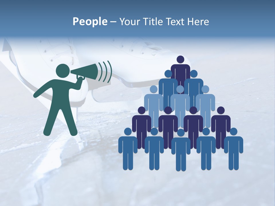 Skate Background Blue PowerPoint Template