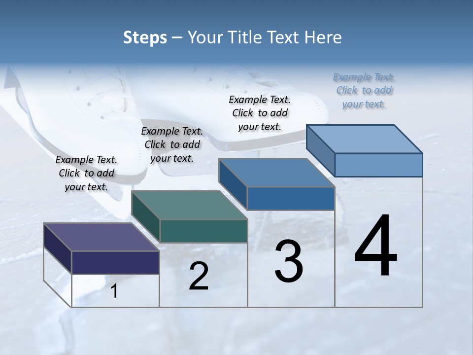 Skate Background Blue PowerPoint Template