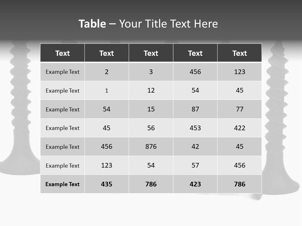 Mechanic Small Bolt PowerPoint Template