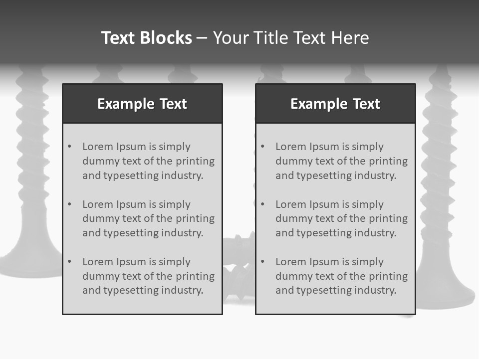 Mechanic Small Bolt PowerPoint Template