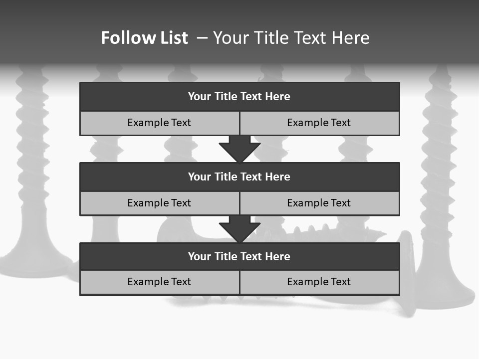 Mechanic Small Bolt PowerPoint Template