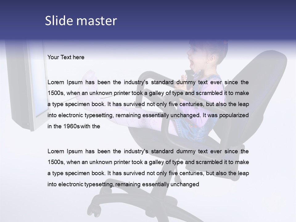 Child Enjoyment Virtual PowerPoint Template