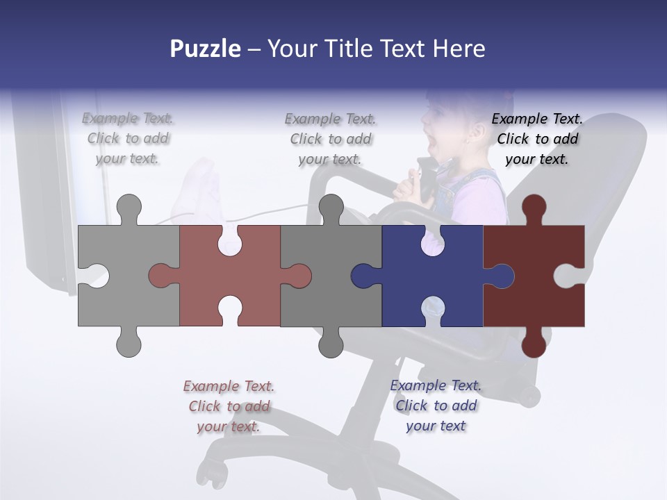 Child Enjoyment Virtual PowerPoint Template