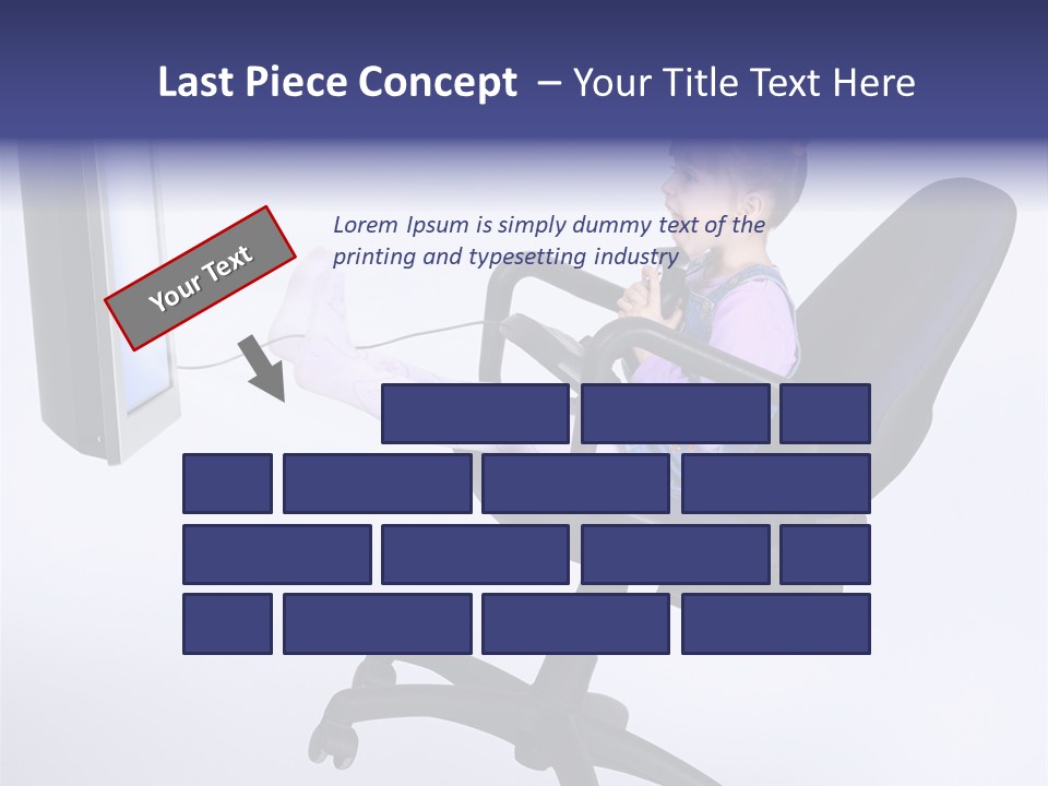 Child Enjoyment Virtual PowerPoint Template