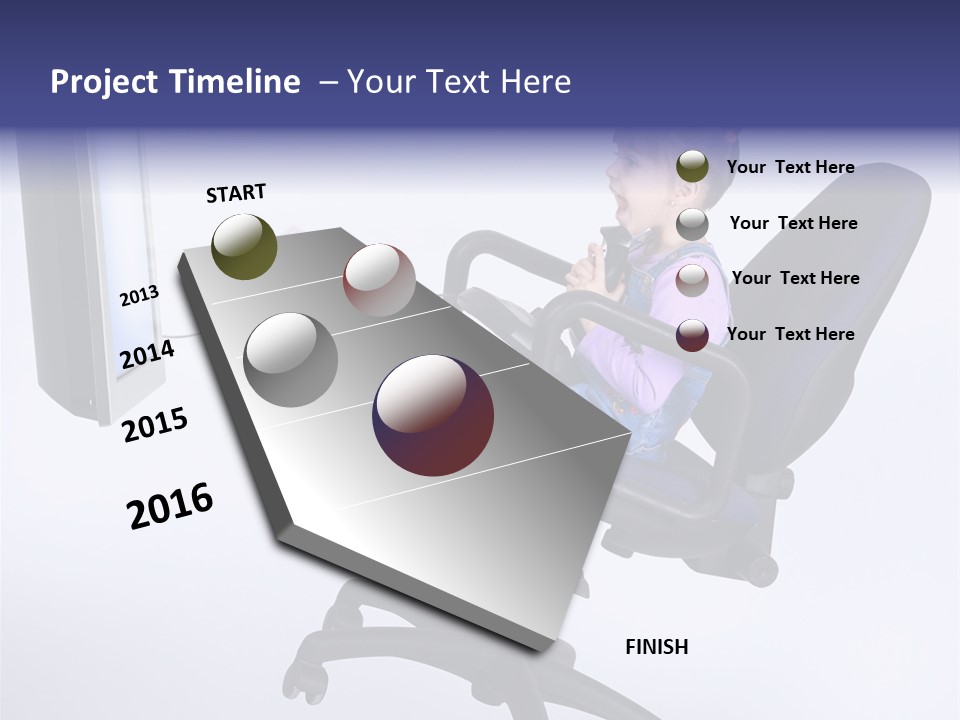 Child Enjoyment Virtual PowerPoint Template