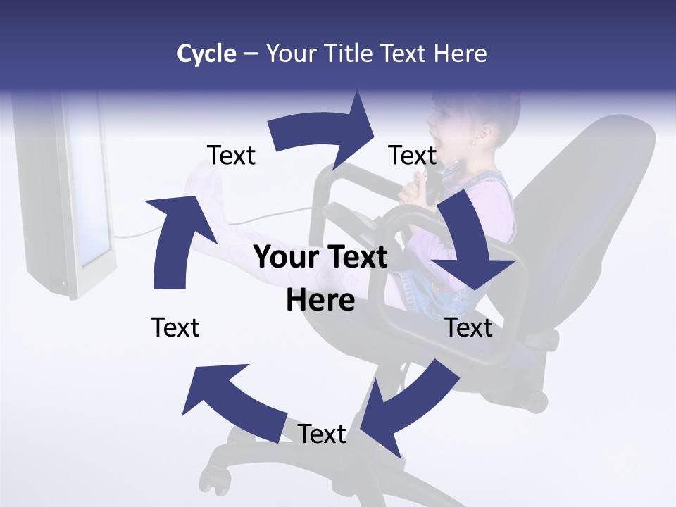 Child Enjoyment Virtual PowerPoint Template