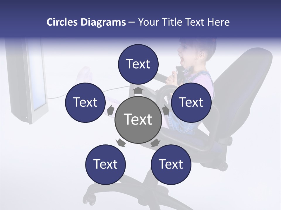 Child Enjoyment Virtual PowerPoint Template