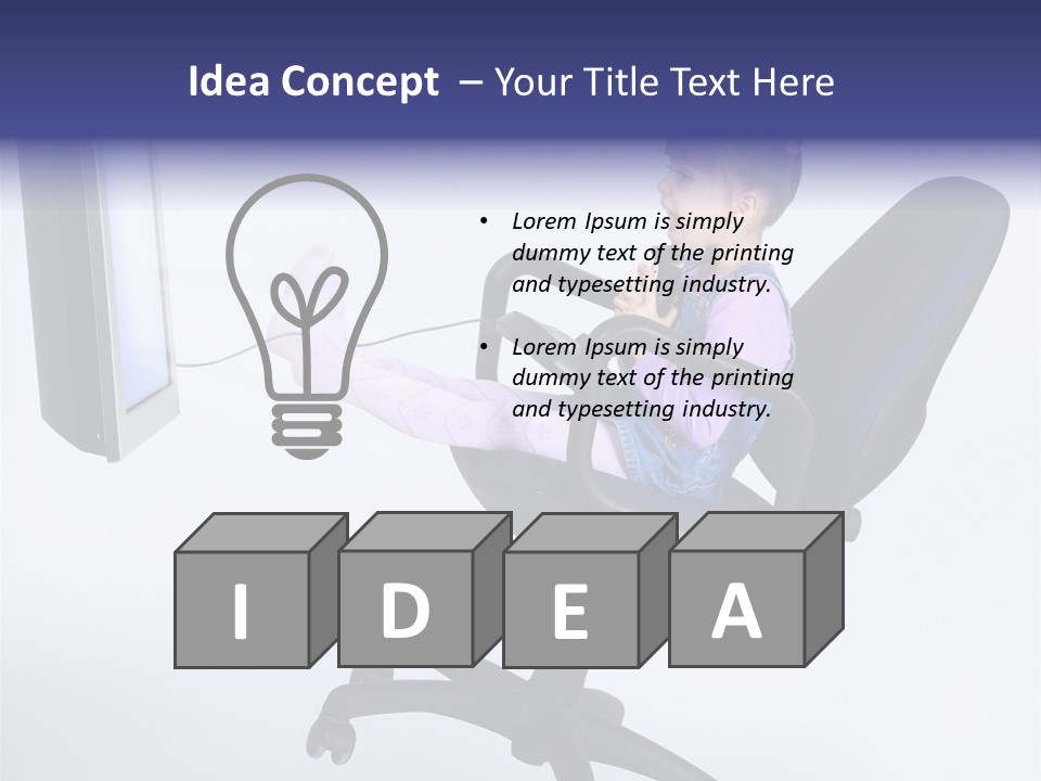 Child Enjoyment Virtual PowerPoint Template