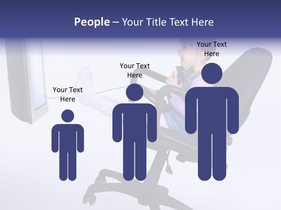 Child Enjoyment Virtual PowerPoint Template