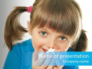 Natural Portrait Caucasian PowerPoint Template