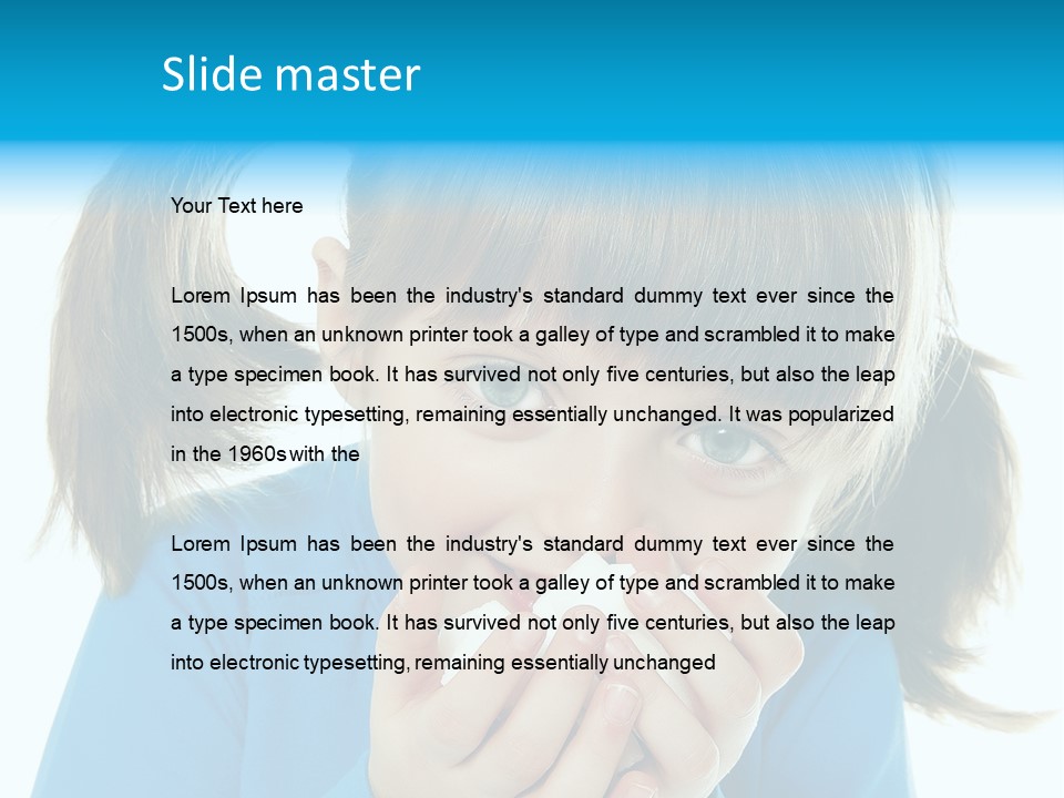 Natural Portrait Caucasian PowerPoint Template