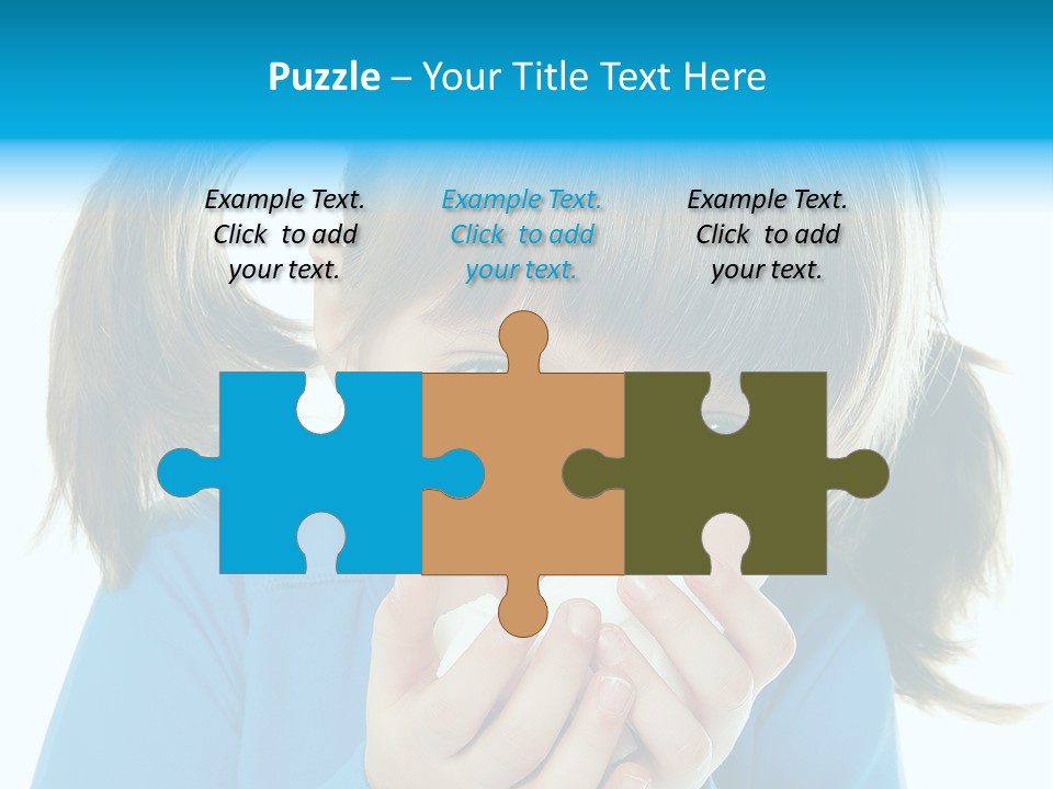 Natural Portrait Caucasian PowerPoint Template