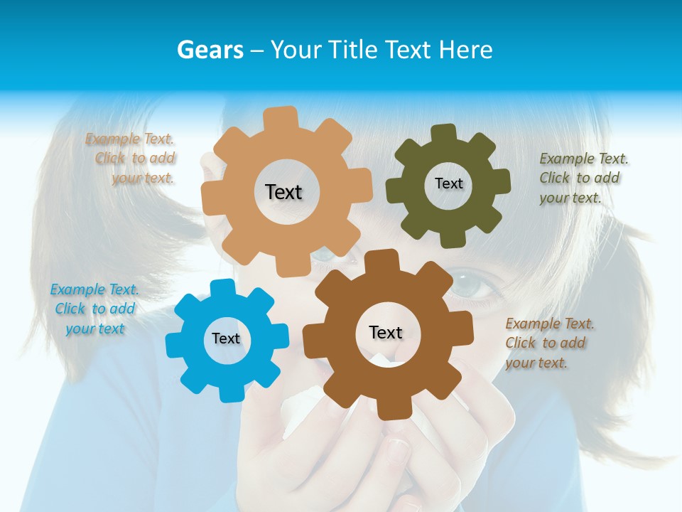 Natural Portrait Caucasian PowerPoint Template