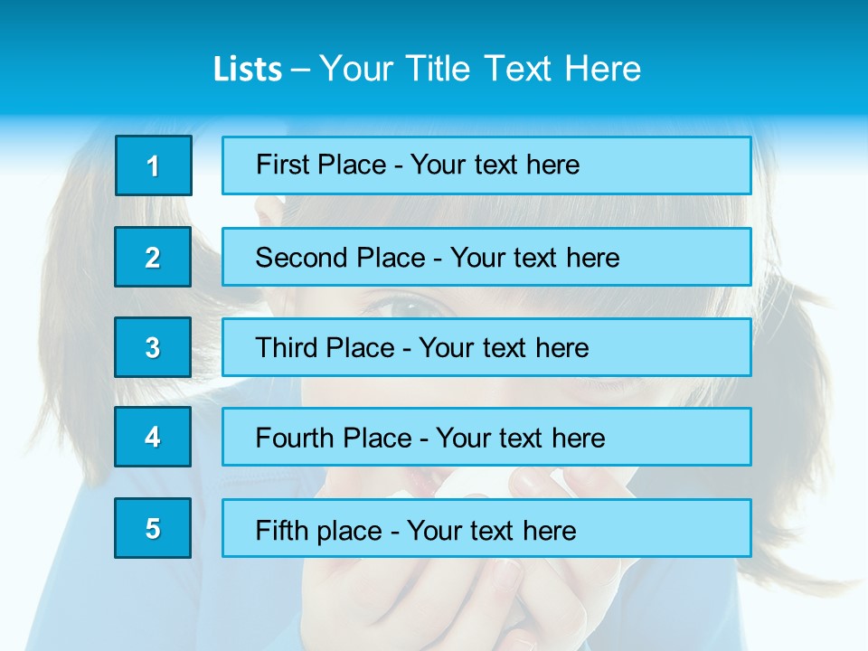 Natural Portrait Caucasian PowerPoint Template