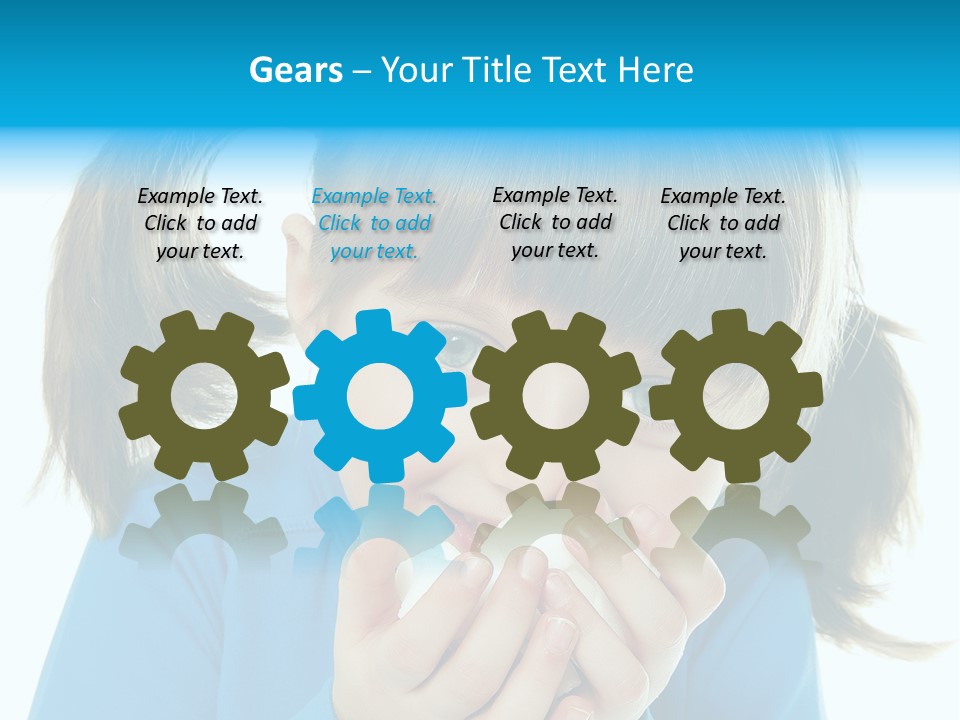 Natural Portrait Caucasian PowerPoint Template