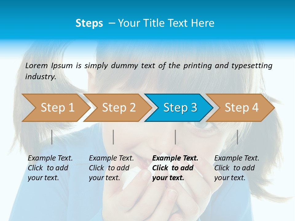 Natural Portrait Caucasian PowerPoint Template