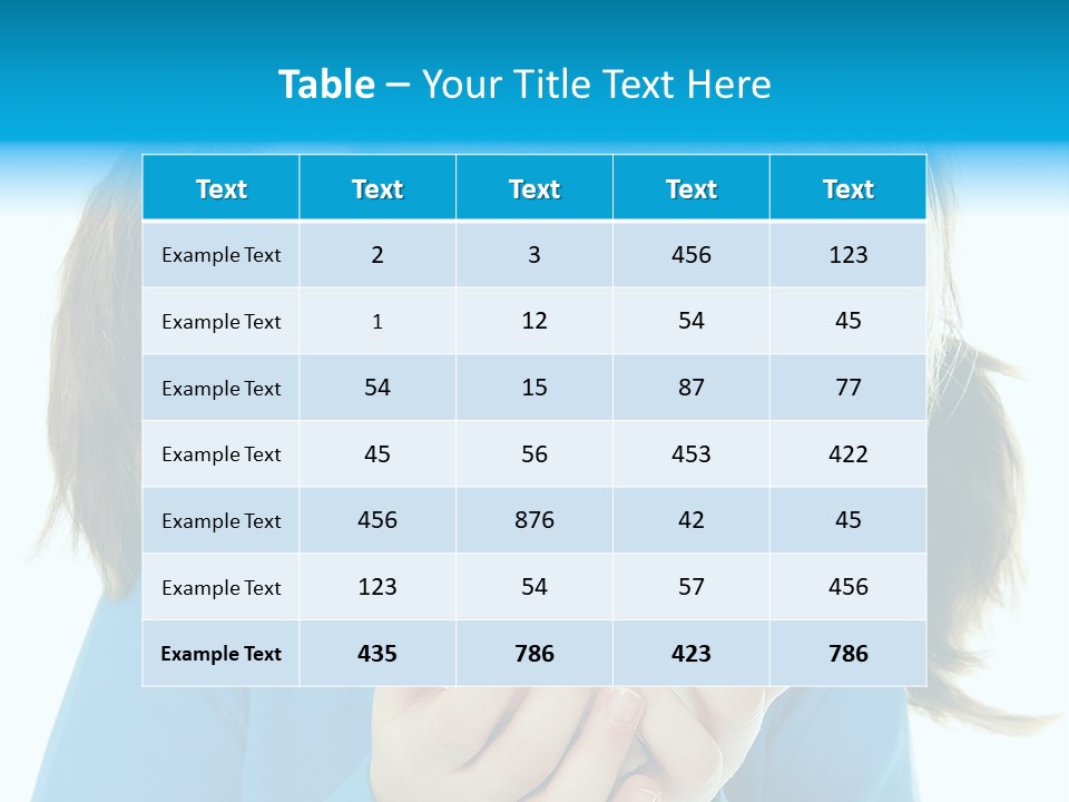 Natural Portrait Caucasian PowerPoint Template