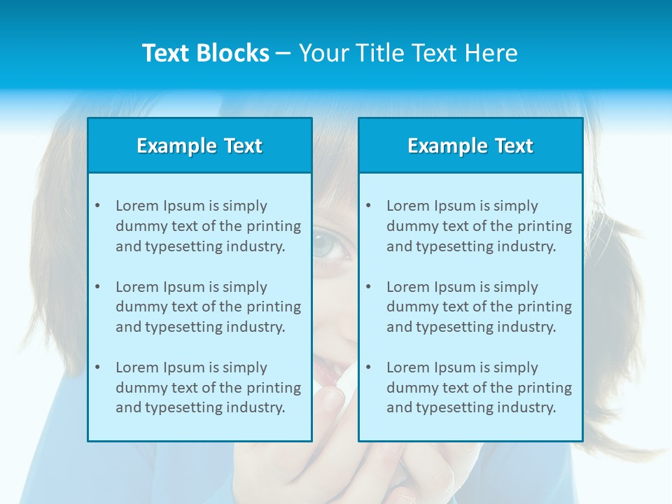 Natural Portrait Caucasian PowerPoint Template