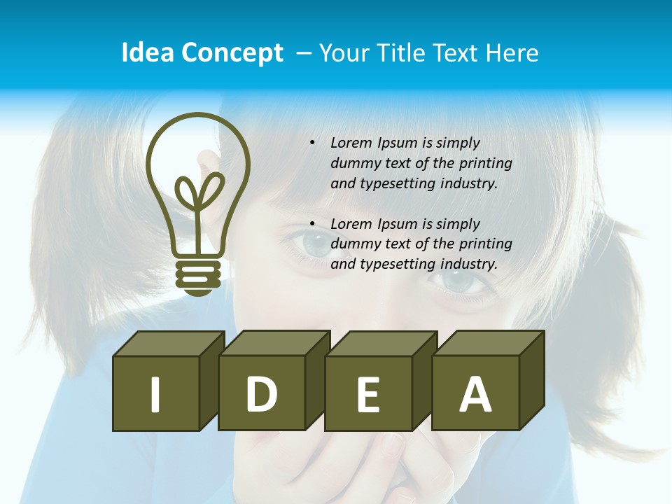 Natural Portrait Caucasian PowerPoint Template