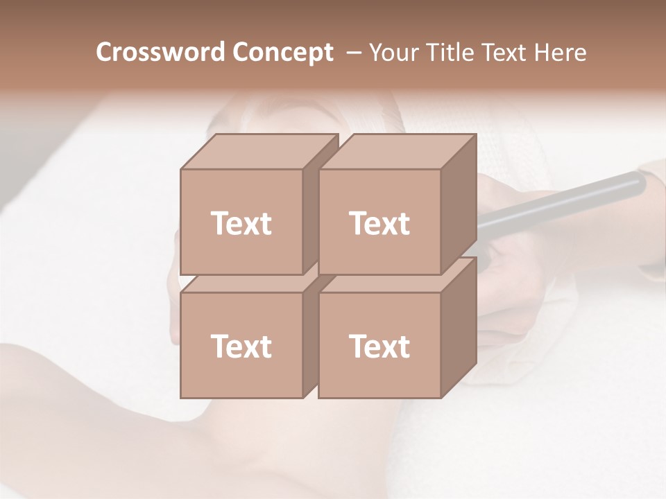 Applying Treatment Woman PowerPoint Template