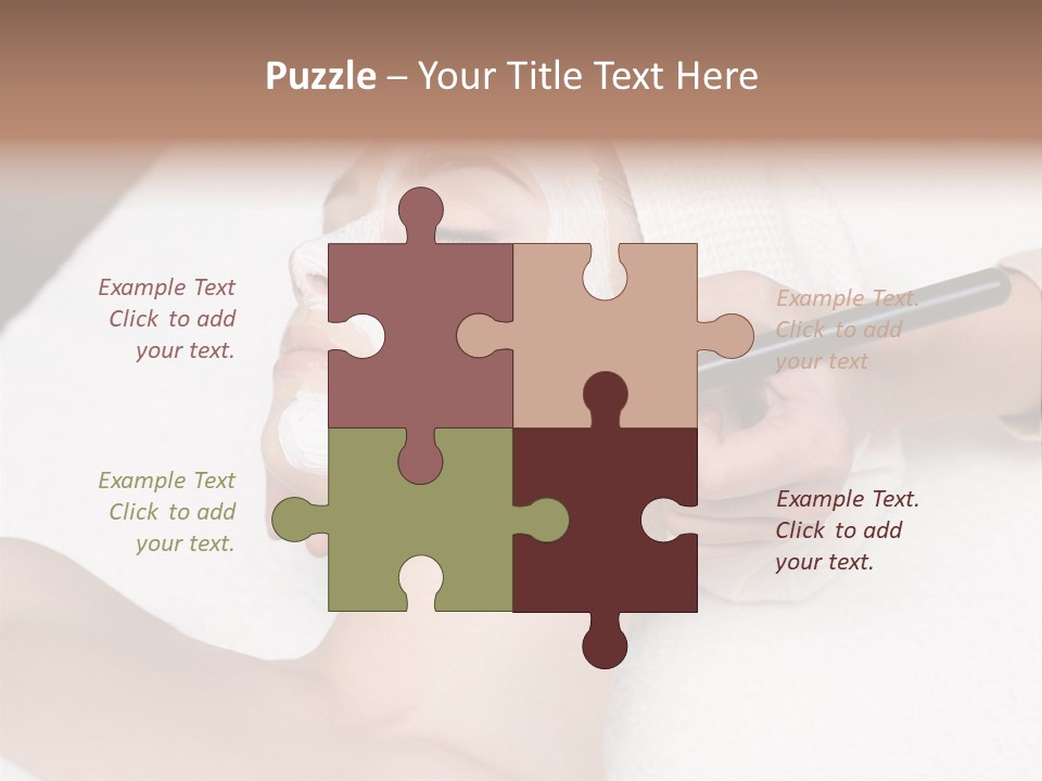 Applying Treatment Woman PowerPoint Template