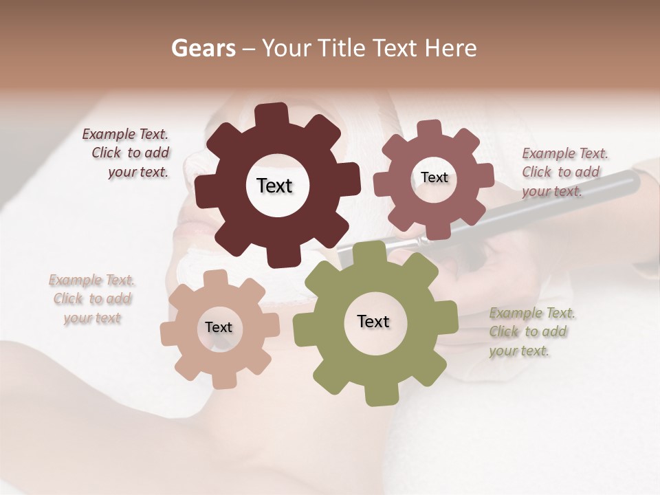 Applying Treatment Woman PowerPoint Template