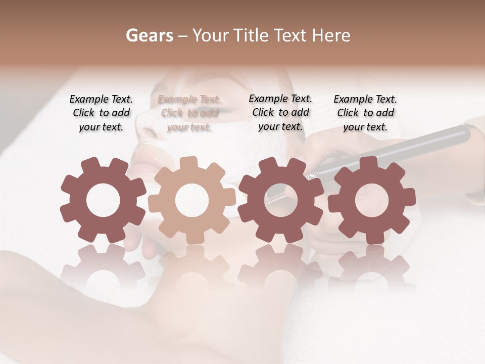 Applying Treatment Woman PowerPoint Template