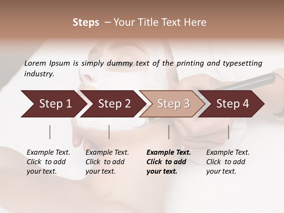 Applying Treatment Woman PowerPoint Template