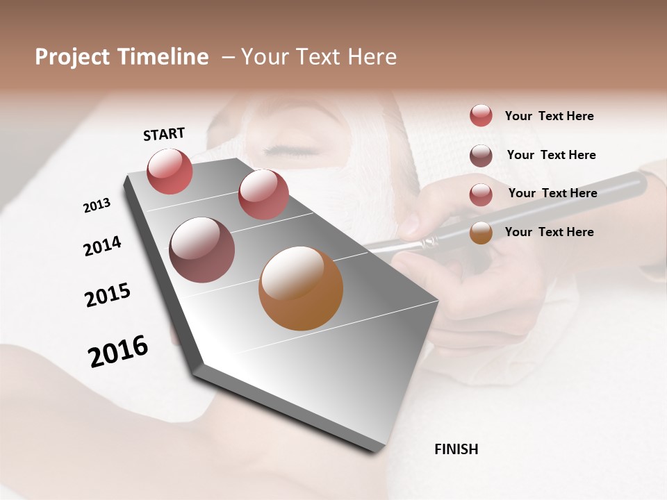 Applying Treatment Woman PowerPoint Template