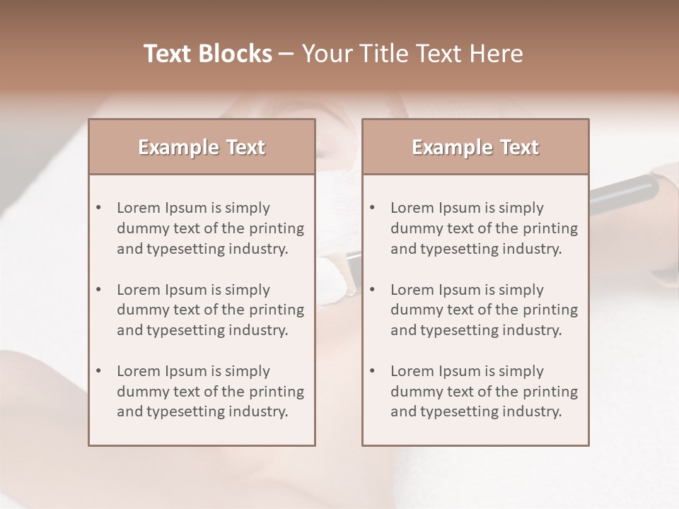 Applying Treatment Woman PowerPoint Template