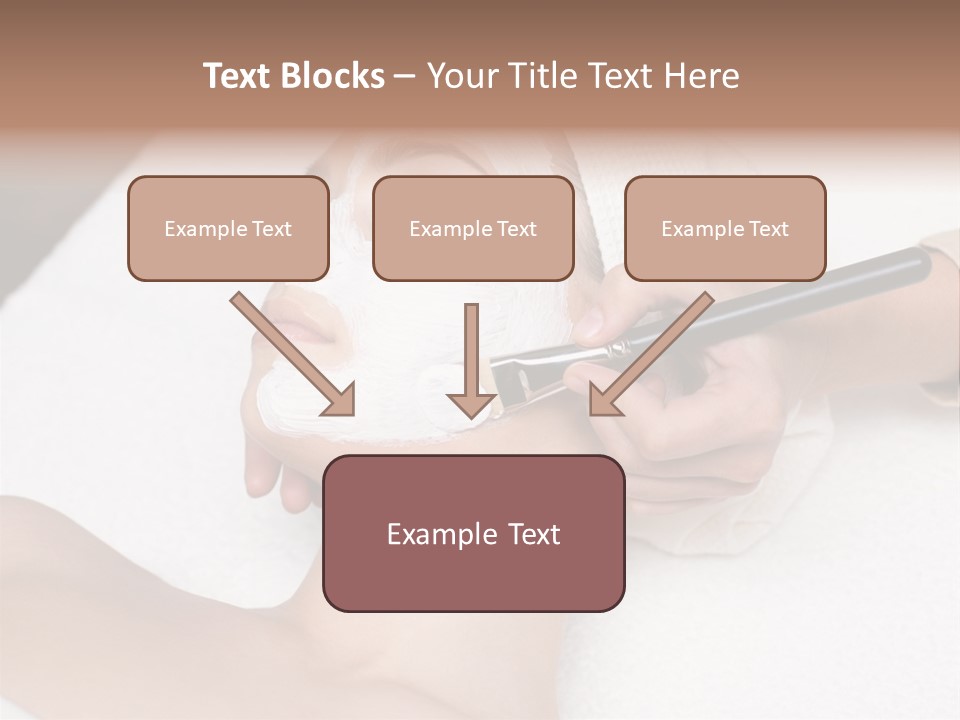 Applying Treatment Woman PowerPoint Template