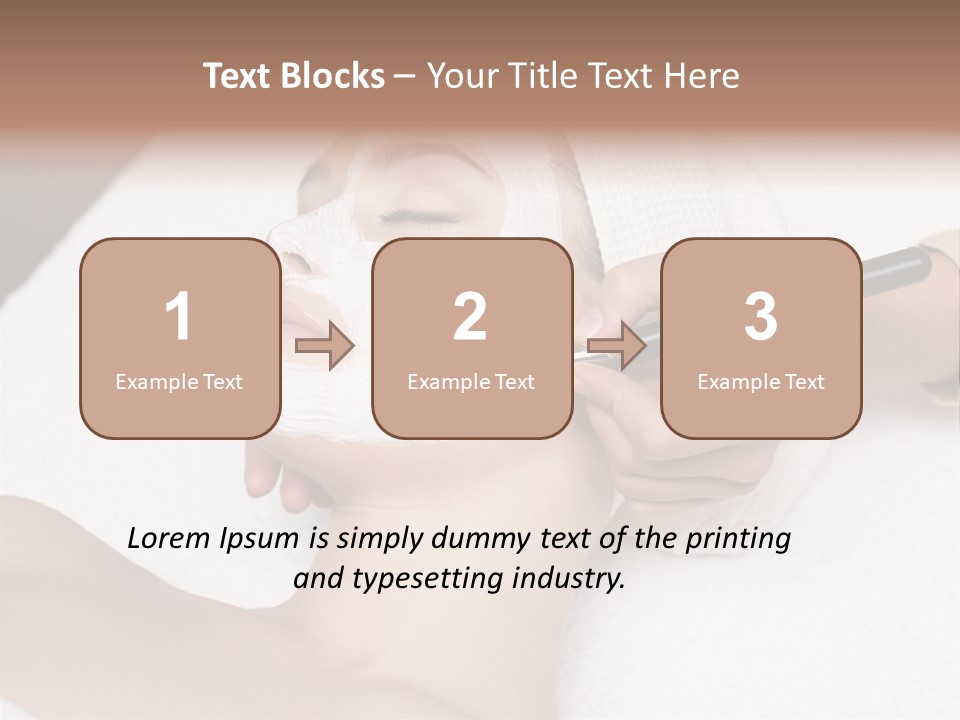 Applying Treatment Woman PowerPoint Template