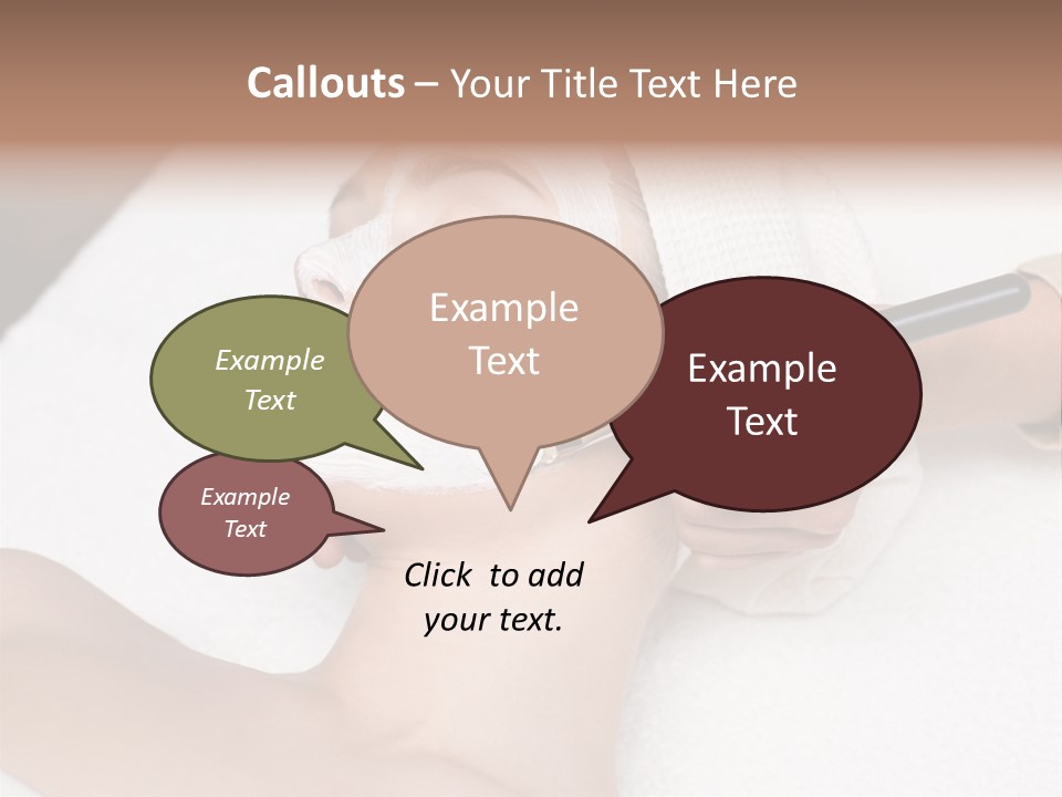 Applying Treatment Woman PowerPoint Template