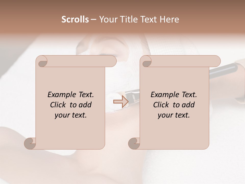 Applying Treatment Woman PowerPoint Template