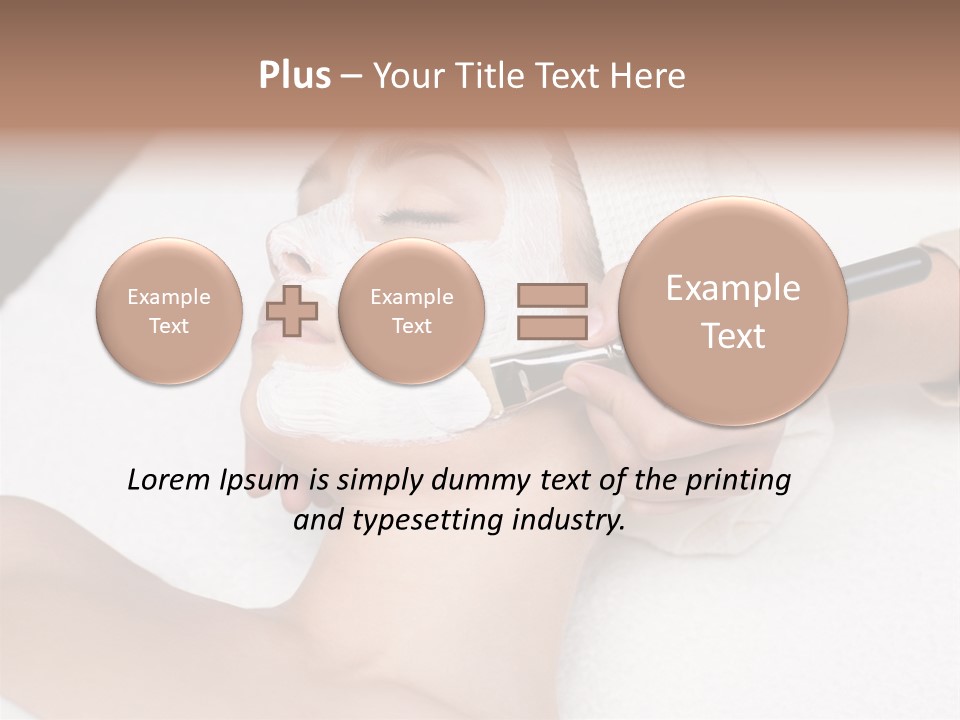 Applying Treatment Woman PowerPoint Template
