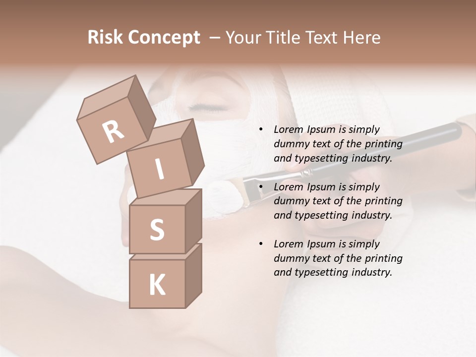 Applying Treatment Woman PowerPoint Template