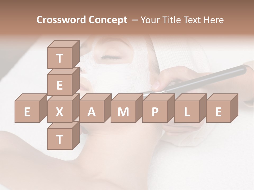 Applying Treatment Woman PowerPoint Template