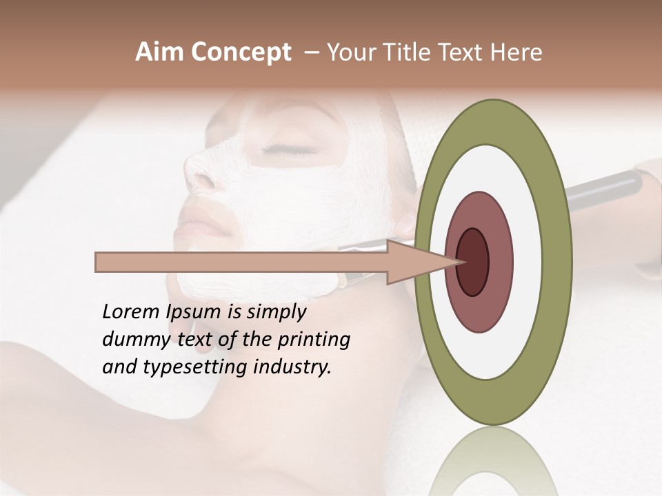 Applying Treatment Woman PowerPoint Template