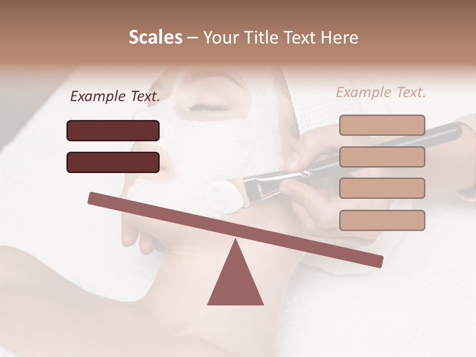 Applying Treatment Woman PowerPoint Template