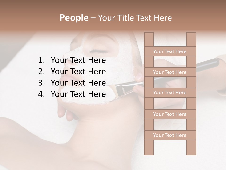 Applying Treatment Woman PowerPoint Template